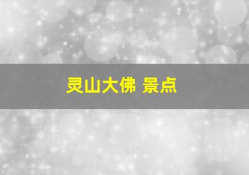 灵山大佛 景点